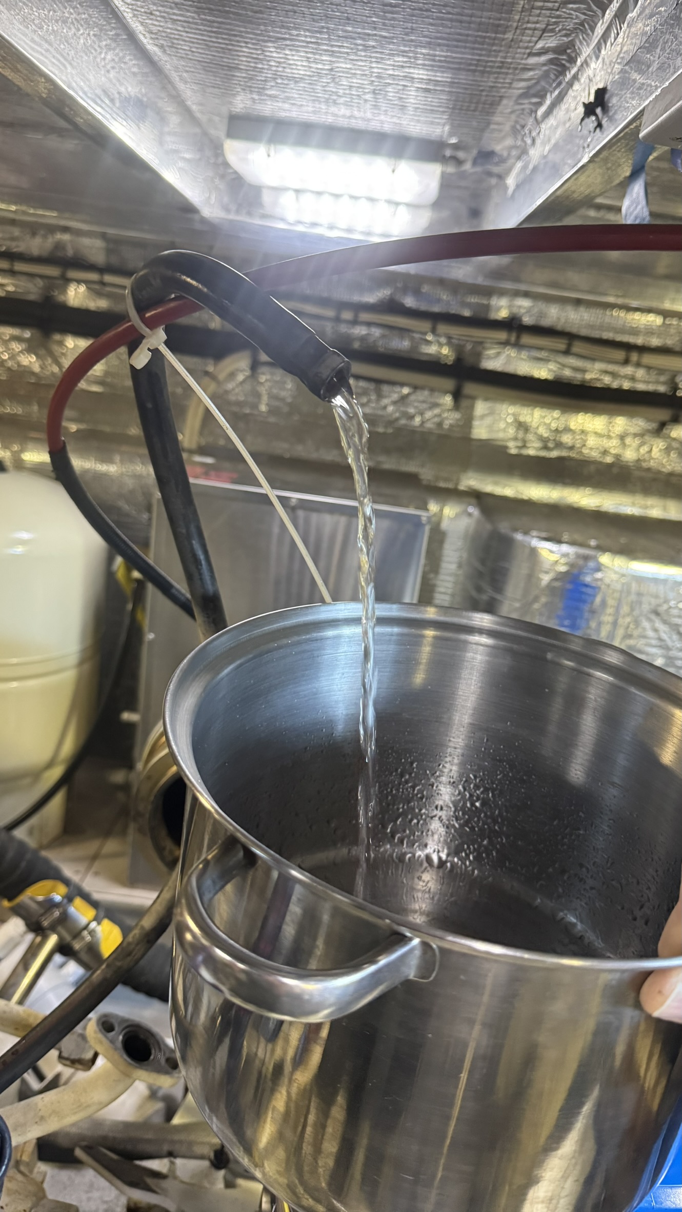 Water in marine engine