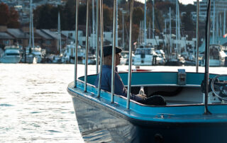 Man sitting in a boat